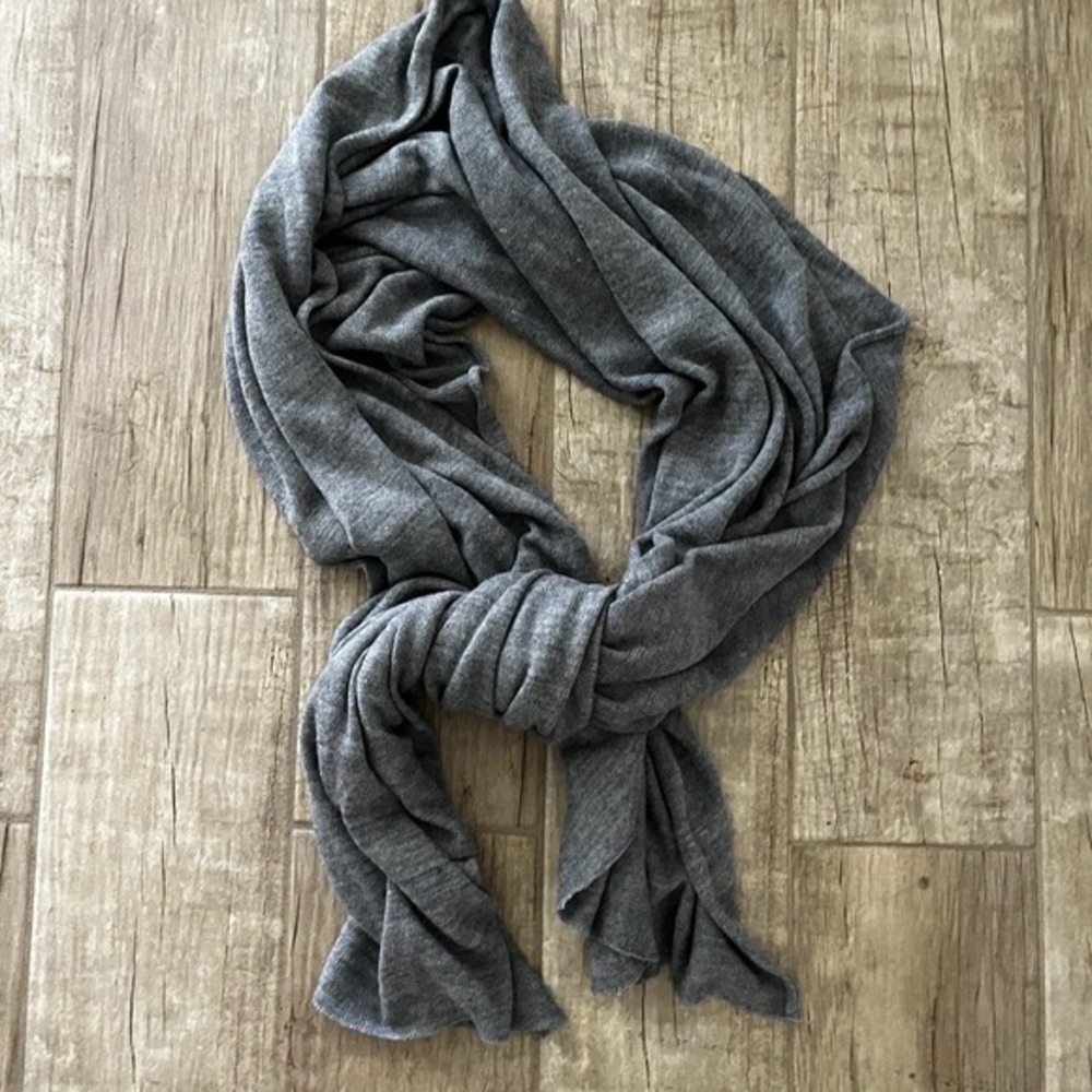 A New‎ Day Supersoft (Target) Long Grey Wrap Shawl 35x75" Travel Concert Cozy